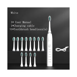 Adults Timer Teeth Ultrasonic Automatic Vibrator Whitening Waterproof USB Type Sonic Electric Toothbrush Clean