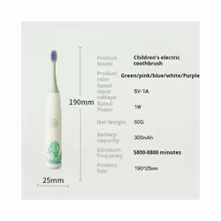 Kids Sonic Electric Children Toothbrush Cartoon With Replace The Toothbrush Head Ultrasonic Electric Toothbrush