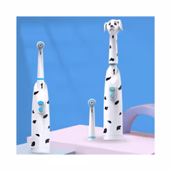 Children Electric Toothbrush Soft Bristle Dog Cartoon Rounded Vibrate Heads Teeth Clean Gum Care Battery Power