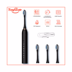 Tongwode USB Rechargeable Electric Ultrasonic Toothbrush Six Speed Mode Home Soft Hair Waterproof Adult Tooth