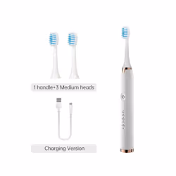 Tongwode Electric Sonic Toothbrush USB Rechargeable Waterproof Electronic Ultrasonic Whitening Tooth Brushes Replacement