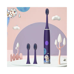 Children's Electric Toothbrush Color Cartoon Space Series Children's Soft Hair Cleaning Brush (Battery Not Included)