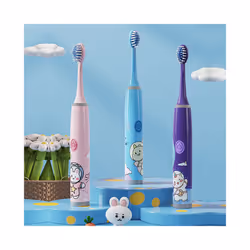 Children's Electric Toothbrush Color Cartoon Space Series Children's Soft Hair Cleaning Brush (Battery Not Included)