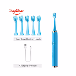 Tongwode Electric Sonic Toothbrush USB Rechargeable Waterproof Electronic Ultrasonic Whitening Tooth Brushes Replacement