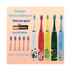 Children's Electric Toothbrush With Replace Brush Heads Kids Cartoon Toothbrush Ultrasonic Sonic Electric Toothbrush