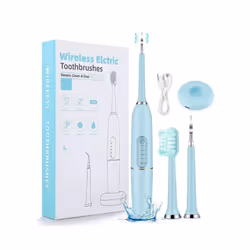 Electric Toothbrush Adult Ultrasonic Teeth Cleaning Teeth Cleaner Wireless Charging Tooth Stone Remover Five Spee
