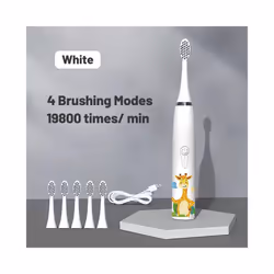For Children Electric Toothbrush Cartoon Pattern Kids with Replace The Toothbrush Head Ultrasonic Electric Toothbrush