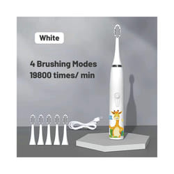 For Children Electric Toothbrush Cartoon Pattern Kids with Replace The Toothbrush Head Ultrasonic Electric Toothbrush