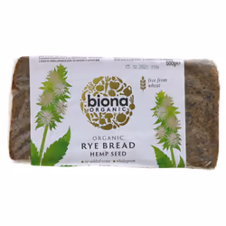 Biona Rye Bread - Hemp Seed 500g ( pack of 6 )