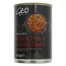 Geo Organics Organic Chickpea & Lentil Dahl 400g ( Pack of 12 )