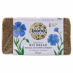 Biona Rye Bread - Omega 3 500g ( Pack of 6 )