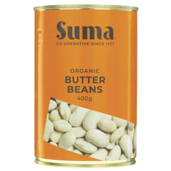 Suma Butter Beans - organic 400g ( Pack of 12 )
