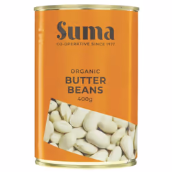 Suma Butter Beans - organic 400g ( Pack of 12 )
