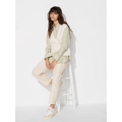 Uniqlo Japan Cotton Relaxed Ankle Pants - 30 NATURAL/L