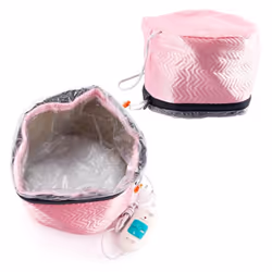 SPA Hair Thermal Treatment Heating Cap Dryers Care Steamer Hat - red