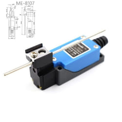 1Pcs ME-8108 ME-8104 Travel switch Self-reset touch controller limit switch open and close - grey, 1NO 1NC