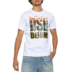 Diesel T-Diegor-L7 Mens T Shirts Casual Summer Tee - White, XS