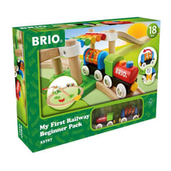 BRIO My First Railway Beginner Wooden Railway Train Set for Kids 18 Months Up