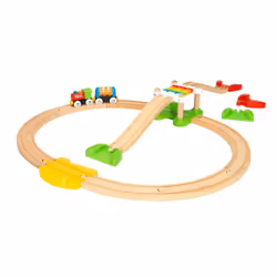 BRIO My First Railway Beginner Wooden Railway Train Set for Kids 18 Months Up