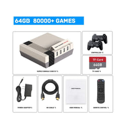 Super Console Cube X3 Retro Game Console 100000 Games Support NAOMI/DC/SS/MAME 8K Output TV Box with Gamepads