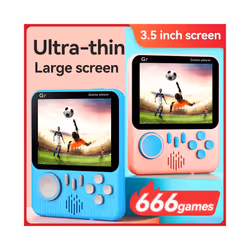 G7 Handheld Game Console 3.5inch Screen 666 in 1 Mini Ultra-Thin Student Card Machine Portable Retro Nostalgic Games Console