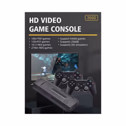 GD10 PRO 128GB 40000+ Games Retro Game Stick 4K HD TV Wireless Controller for PSP PS1 N64 Video Game Console 50+Emulator