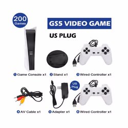 NEW GS5 Game Station 5 Video Game Console With 200 Classic Games 8 Bit TV Console Retro USB Wired Handheld Game Player AV Out ...