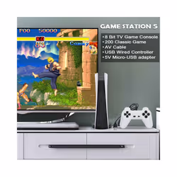 NEW GS5 Game Station 5 Video Game Console With 200 Classic Games 8 Bit TV Console Retro USB Wired Handheld Game Player AV Output