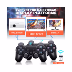 Video Game Stick 4K GD10 Console 2.4G Double Wireless Controller 40000 Games 128GB Retro Games for TV Boy Christmas Gift