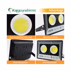 KPS LED FloodLight IP65 300W 200W 100W 50W 220V Waterproof LED Reflector - COB 500W, Warm White