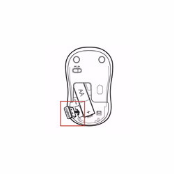 Logitech M186 Wireless Mouse 2.4 GHz with USB Mini Receiver