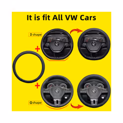 Leather Car Steering Wheel Cover for Volkswagen VW T4 T5 T6 Multivan