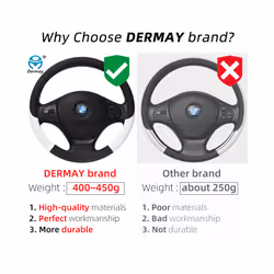 Leather Car Steering Wheel Cover for MINI Cooper R56 Clubman Countryman