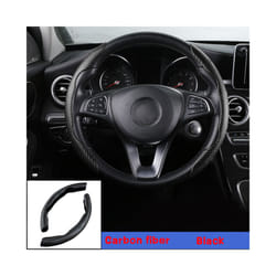 1Pair Car Steering Wheel Cover Carbon Fiber Non-slip For Mercedes Benz