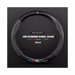 Auto Steering Wheel Cover Turn Fur Non-Slip For Mercede Benz Steering