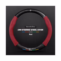 Auto Steering Wheel Cover Turn Fur Non-Slip For Mercede Benz Steering