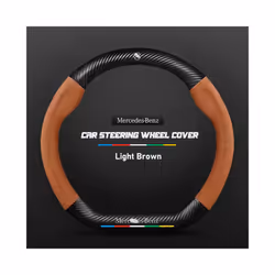 Auto Steering Wheel Cover Turn Fur Non-Slip For Mercede Benz Steering