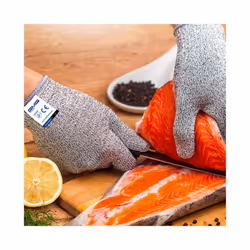 Fishing Anti Cut Gloves GMG Non-slip HPPE EN388 ANSI Anti-cut Level 5 - Yellow