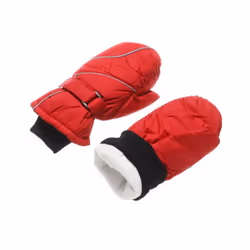 Children Kids Winter Snow Warm Gloves Boy Girls Ski Snowboard Windproof - black