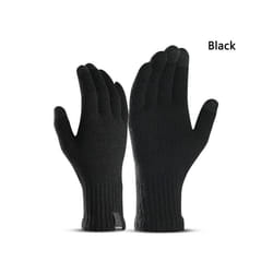 Children Kids Winter Snow Warm Gloves Boy Girls Ski Snowboard Windproof - black-1