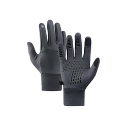 2pcs Winter Men Women Gloves Touchscreen Cold Waterproof Motorcycle Cycle - M, Gray 2