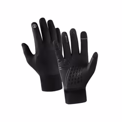 2pcs Winter Men Women Gloves Touchscreen Cold Waterproof Motorcycle Cycle - M, Black 2