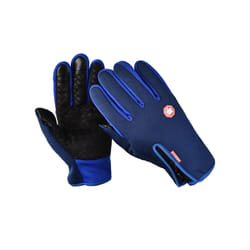 2pcs Winter Men Women Gloves Touchscreen Cold Waterproof Motorcycle Cycle - xL, Dark Blue