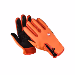 2pcs Winter Men Women Gloves Touchscreen Cold Waterproof Motorcycle Cycle - L, Orange