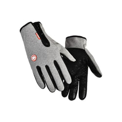 2pcs Winter Men Women Gloves Touchscreen Cold Waterproof Motorcycle Cycle - xL, Gray