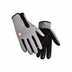 2pcs Winter Men Women Gloves Touchscreen Cold Waterproof Motorcycle Cycle - M, Gray