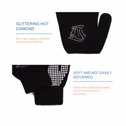 1 Pair Children Gloves Non-slip Rubber Winter Warm Stretch Gloves Boys - L, O