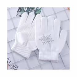 1 Pair Children Gloves Non-slip Rubber Winter Warm Stretch Gloves Boys - M, W