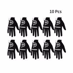 1 Pcs Men's Golf Glove Left Hand Right Hand Micro Soft Fiber Breathable - Size 27-xxL, 10 pcs Right Hand