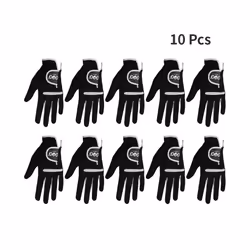 1 Pcs Men's Golf Glove Left Hand Right Hand Micro Soft Fiber Breathable - Size 26-xL, 10 pcs Left Hand
